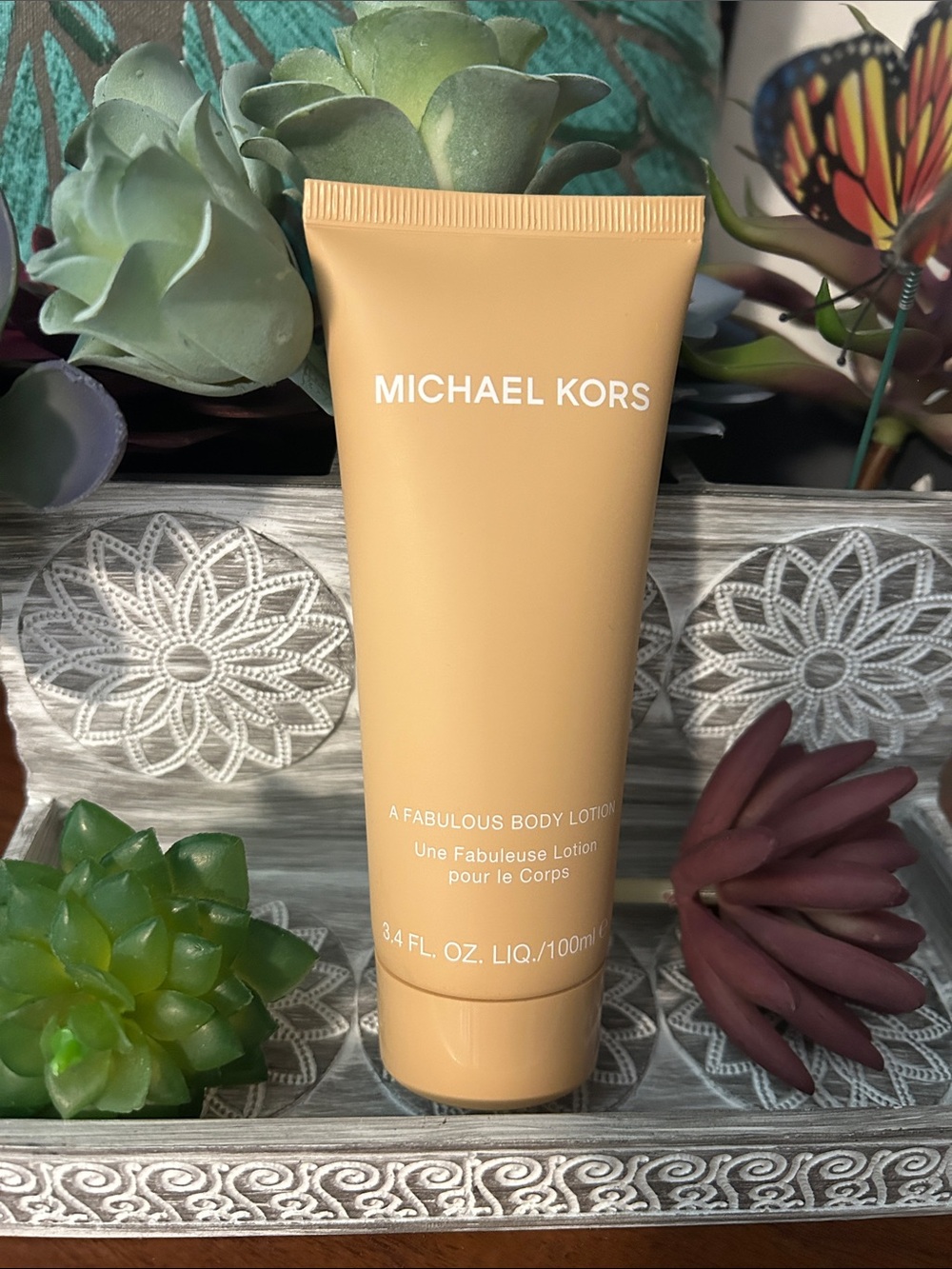 Michael Kors Beige Body Lotion Tube